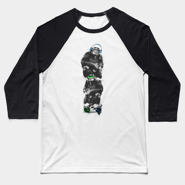 Monkey Music Baseball T-Shirt by Buy Custom Things